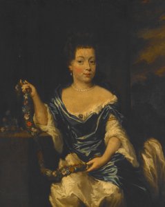 Porträtt av en dam av Nicolaes Maes