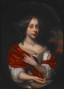 Porträtt av en ung dam av Nicolaes Maes