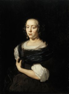 Porträtt av en ung dam av Nicolaes Maes