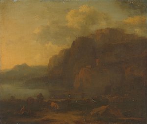 Italienskt landskap av Nicolaes Pietersz Berchem