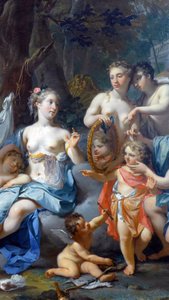 Sovande kärlek: detalj. 1700-talet (olja på duk)