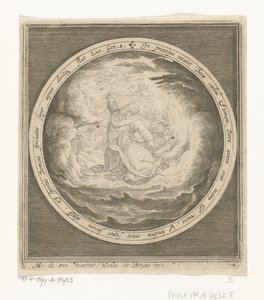 Första skapelsedagen: Gud skapar himmel och jord Från skapelse till utvisning från paradiset (serietitel) av Nicolaes de Bruyn
