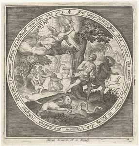 Utvisning från paradiset av Nicolaes de Bruyn