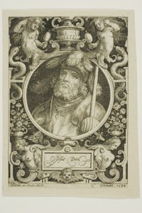 Joshua, plansch fyra från The Nine Worthies av Nicolaes de Bruyn