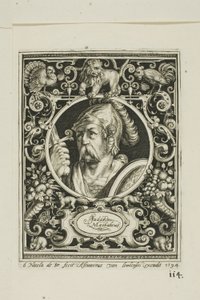 Judas Macabee, platta sex från The Nine Worthies av Nicolaes de Bruyn