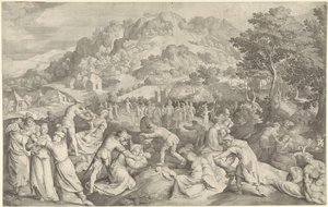 Barnmord i Betlehem av Nicolaes de Bruyn