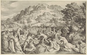 Barnmord i Betlehem av Nicolaes de Bruyn