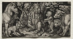 Odjurens kung av Nicolaes de Bruyn