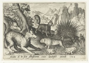 Vildsvin, räv, bäver, piggsvin och grodor Animalivm qvadrvpedvm (serietitel) Djur i landskap (serietitel)