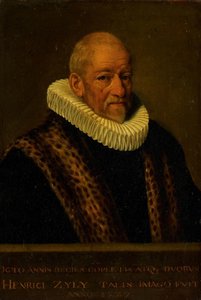 Porträtt av Henricus van Zijl (1545-1627) av Nicolaes van Borculo