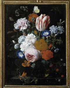 Blommor i en glasvas