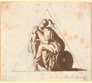 Athena med en ung man av Nicolai Abildgaard