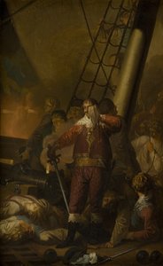 Christian IV ombord på sitt flaggskepp "The Trinity" av Nicolai Abildgaard