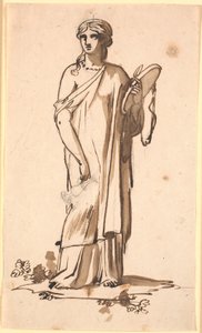 En kvinnofigur med en kanna i höger hand av Nicolai Abildgaard