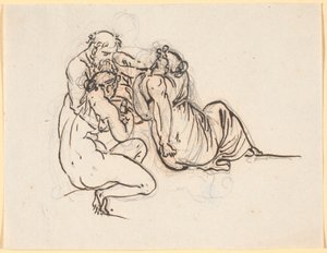 Lot och hans döttrar av Nicolai Abildgaard