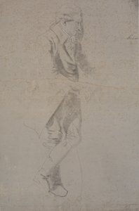 Stående man i kostym från ca. 1770. Struensee? av Nicolai Abildgaard