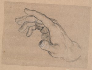 Studie av en hand av Nicolai Abildgaard