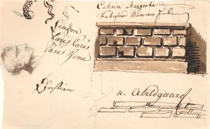 Studie av en vägg av Nicolai Abildgaard