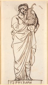 Terpsichore, dansens musa av Nicolai Abildgaard