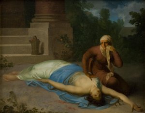 Den döende Messalina och hennes mor av Nicolai Abildgaard
