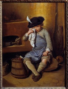 Det ångerfulla barnet Målning av Nicolas Lepicie (1735-1784) 1700-talet sön. 0,31x0,41 m Lyon, Museum of Fine Arts