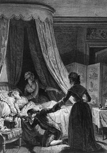 Julie och Saint-Preux, illustration från 