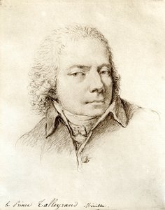 Porträtt av den franske politikern Charles Maurice de Talleyrand Perigord (eller Talleyrand-Perigord av Nicolas Andre Monsiau