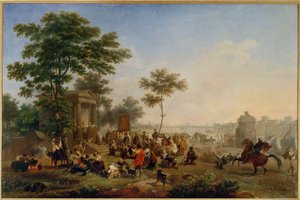 Mässa i landet runt Rom av Nicolas Antoine Taunay