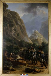 Napoleon vid Fort de Bard - av Nicholas-Antoine Taunay, oljemålning, tidigt 1800-tal.