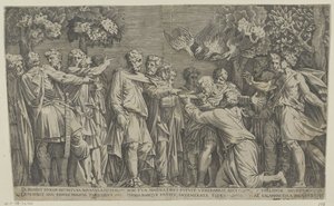 Forntida augur av Nicolas Beatrizet (attributed to)