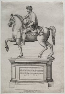 Ryttarstatyn av Marcus Aurelius, 1548.