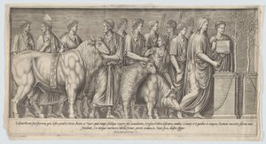 Pagan Sacrifice, efter en antik basrelief, 1553., 1553.