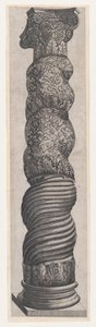 Mirror of Roman Magnificence: Grotesk Winding Column i St. Peters, 1500-talet..., 1500-talet.