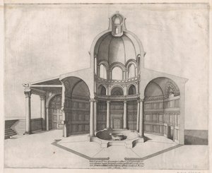 Mirror of Roman Magnificence: Lateranens inre, 1500-talet., 1500-talet. av Nicolas Beatrizet