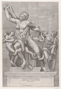 Mirror of Roman Magnificence: Laocoon, 1500-talet., 1500-talet. av Nicolas Beatrizet