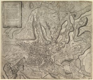 Mirror of Roman Magnificence: Vy över Rom från väst, 1557.