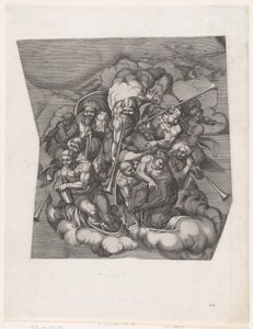 Trumpeterande änglar från The Last Judgment, efter Michelangelo, 1530-66., 1530-66.