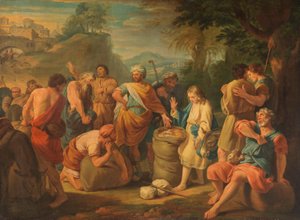 Fyndet av pengarna i Benjamins säck av Nicolas Bertin