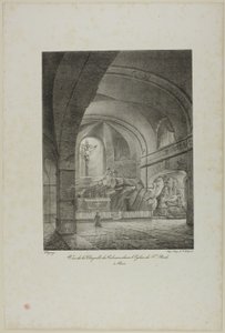 Vy över Golgata-kapellet i S:t Roch-kyrkan i Paris
