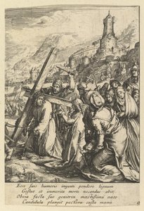 Kristus bär korset, från The Passion of Christ, mitten av 1600-talet.
