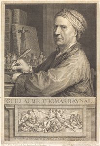 Guillaume Thomas Raynal av Nicolas Delaunay after Charles Nicolas Cochin II