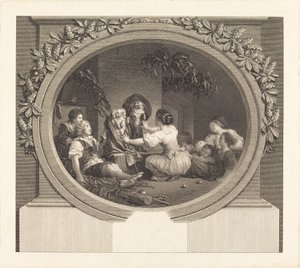 Utbildning är allt av Nicolas Delaunay after Jean Honoré Fragonard