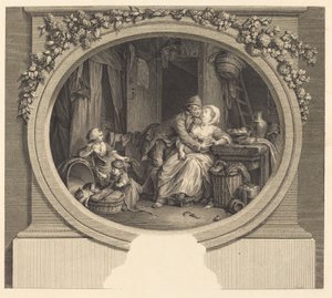 Byns lycka av Nicolas Delaunay after Sigmund Freudenberger