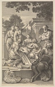 Allegorisk komposition för att fira humaniora, 1695. av Nicolas Dorigny