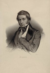 Porträtt av filosofen Victor Cousin 1792-1867. av Nicolas Eustache Maurin
