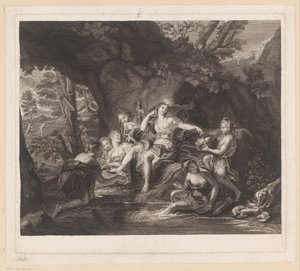 Dianas bad av Nicolas Gabriel Dupuis (attributed to)