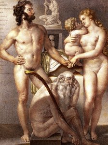 Människans anatomi - The 3 Ages 1884 av Nicolas Henri (after) Jacob