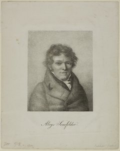 Porträtt av Alois Senefelder av Nicolas Henri Jacob