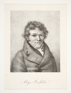 Porträtt av Aloys Senefelder av Nicolas Henri Jacob