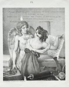 Litografins geni, 1819. av Nicolas Henri Jacob